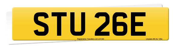 Registration number STU 26E